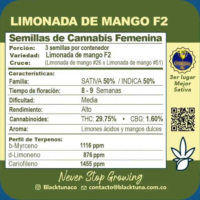 Limonada de mango F2 x5 - BlackTuna - Imagen 2